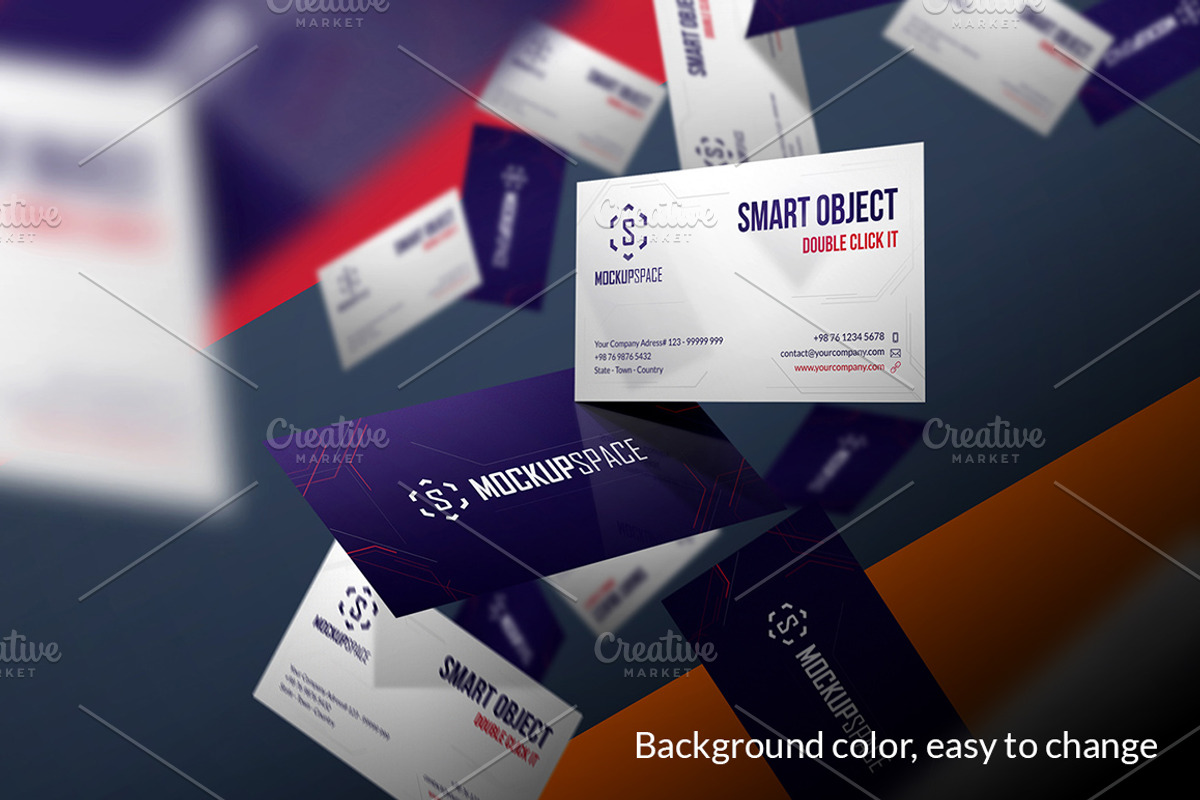 Business Cards - 5 Elegant Mockups, a Print Template by MockupSpace (Photo 12 of 13)