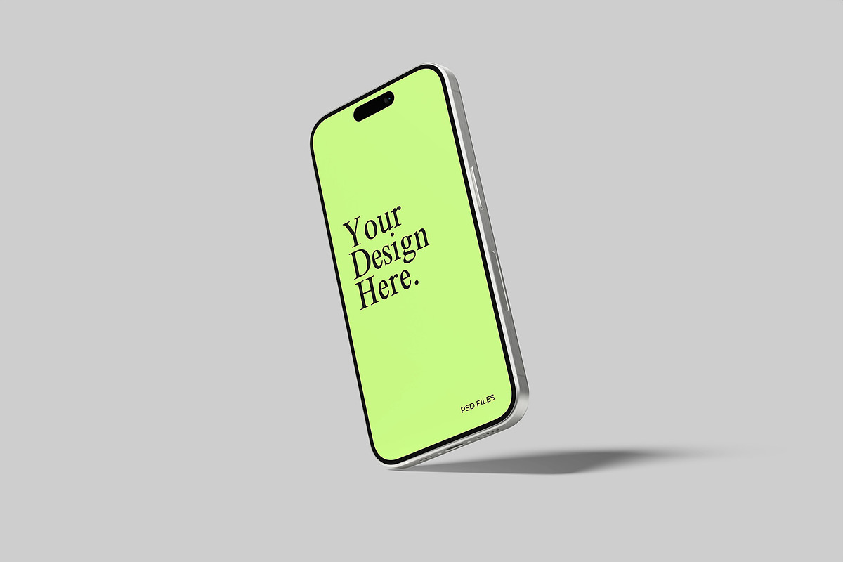 iPhone 16 Pro Mockup, an iPhone Mockup by Graphiculon (Photo 3 of 11)