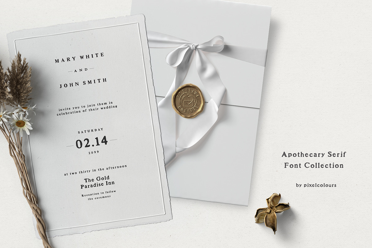 Apothecary Serif Font Collection, a Serif Font by pixelcolours (Photo 10 of 14)