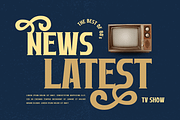 Ateknov | Retro Condensed Font, a Serif Font by twinstd (Thumbnail 4 of 13)