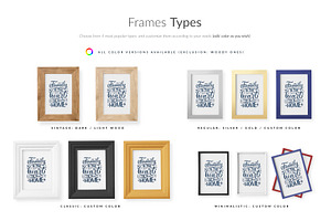 Frames In Kids Room Mock-ups Set