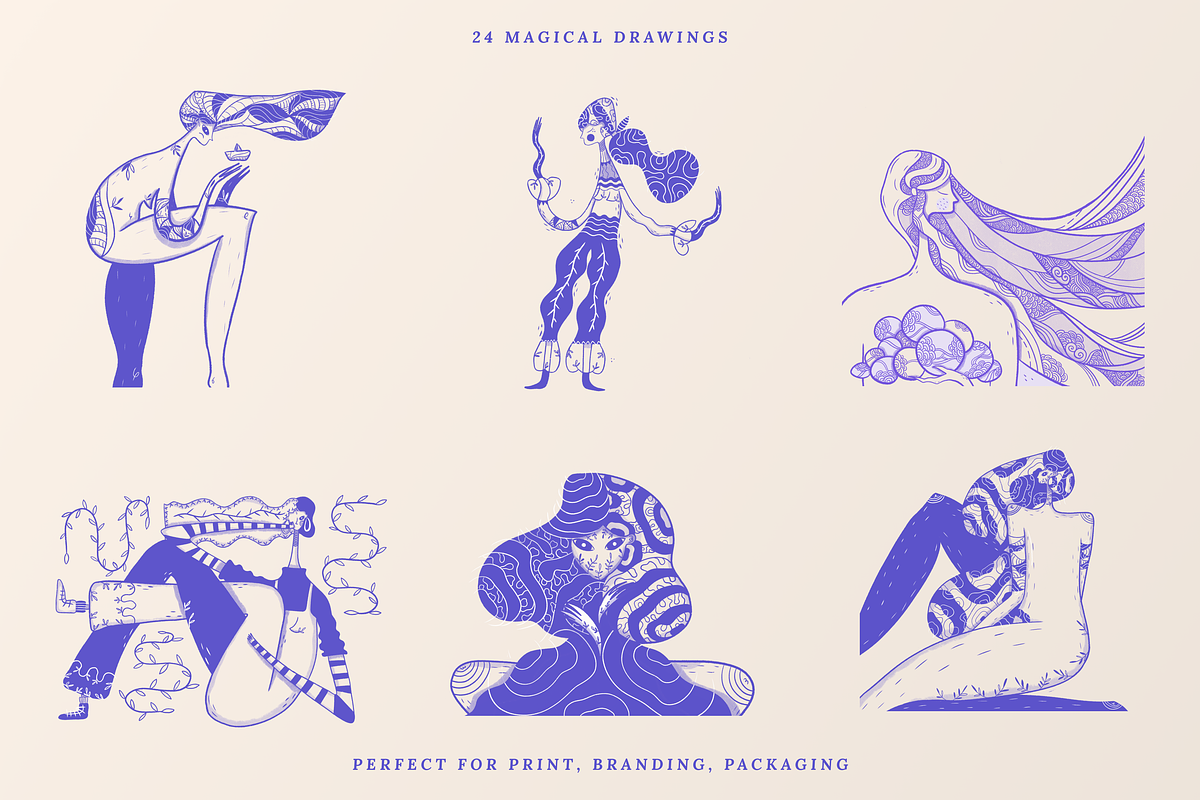 Mystical Drawings of Self-Love Pack, a Healthcare Illustration by Luna Studio (Photo 11 of 16)