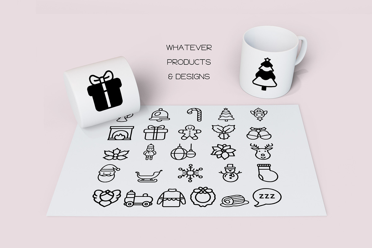 Christmas Icons - Dingbat Font, a Symbol Font by WADLEN (Photo 6 of 7)