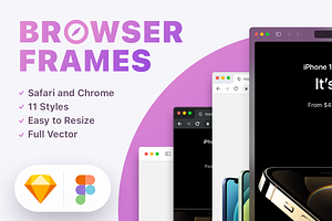 Browser Frames Mockups