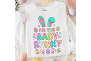 I’m the Baby Bunny Funny Easter Png, an Illustration by designcity5 (Thumbnail 7 of 9)