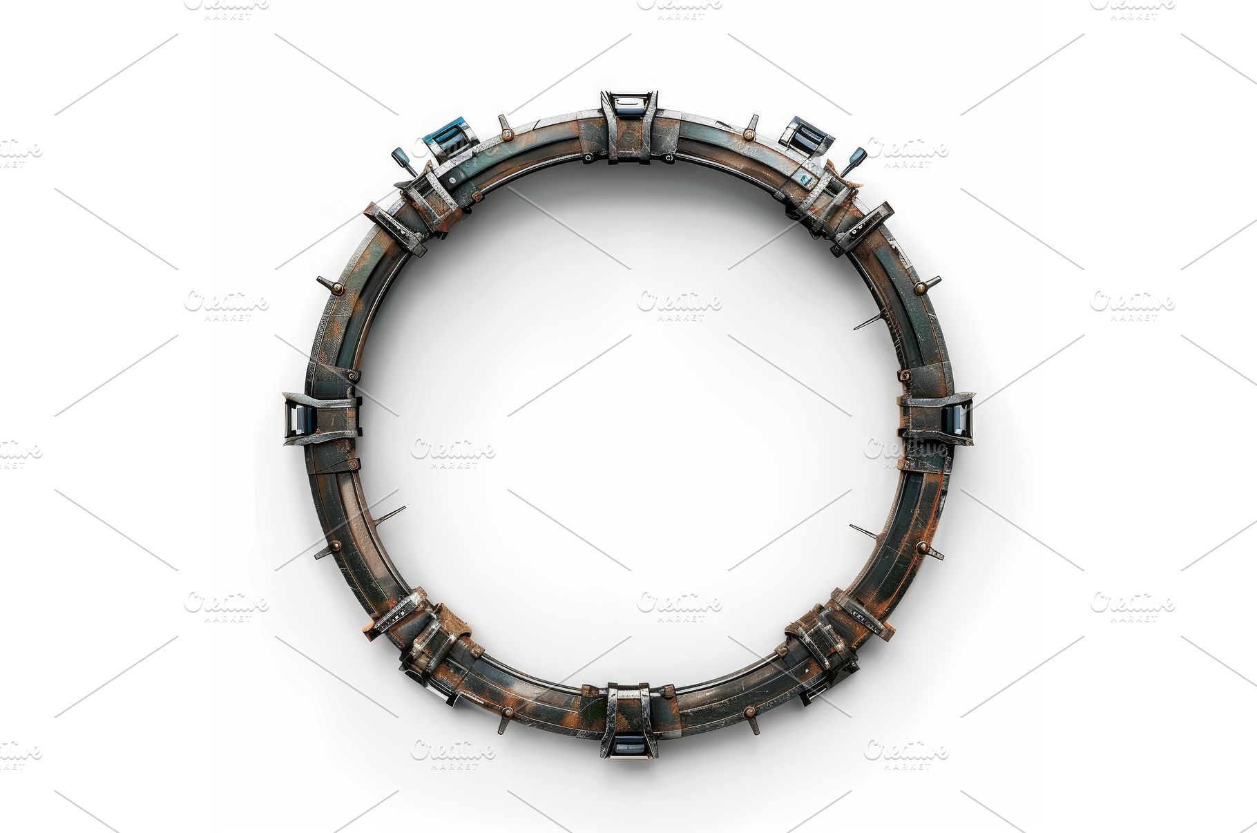Sci fi metal space portal hatch, a Technology Photo by Ylivdesign