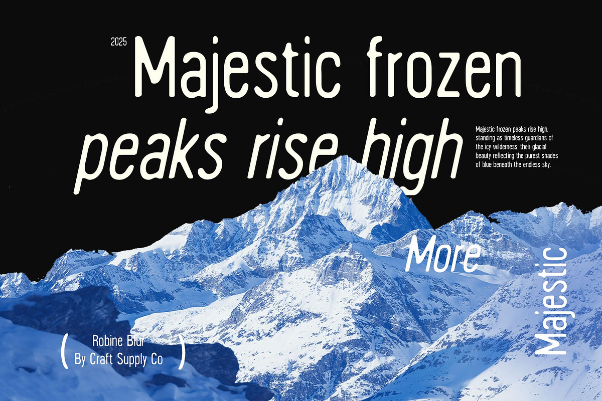 Robine Blur, a Sans Serif Font by Craft Supply Co. (Photo 5 of 8)