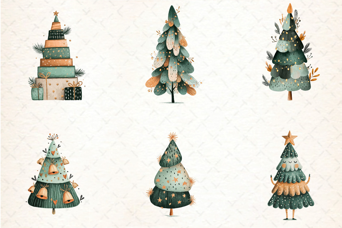 Hand-Drawn Christmas Tree PNG, an Illustration by DreamCafeArt (Photo 3 of 8)