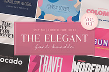 The Elegant Font Bundle - Vol 03