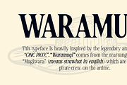 Waramugi- Vintage Condensed Typeface, a Font by Lurinzu Studios (Thumbnail 2 of 6)
