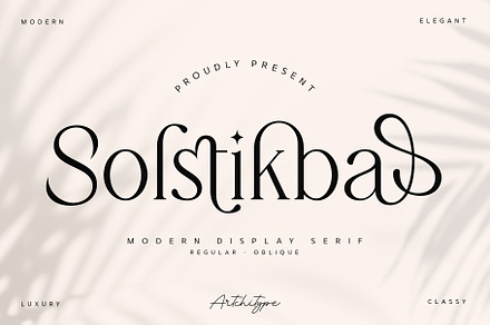 Solstikba - Modern Display Serif