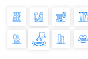 Tailoring Icons Set, an Outline Icon by Brickclay (Thumbnail 7 of 7)