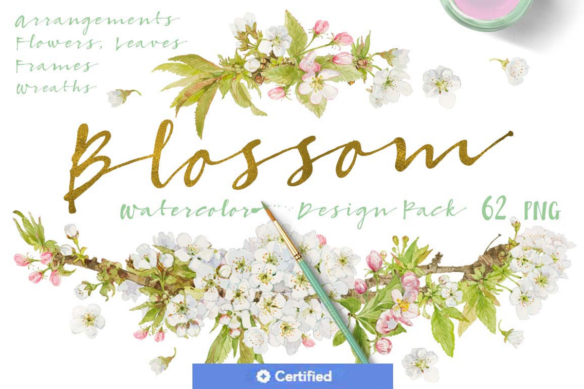 BUNDLE WHITE FLOWERS-85%, an Illustration by watercolorwild.graphics (Photo 4 of 12)