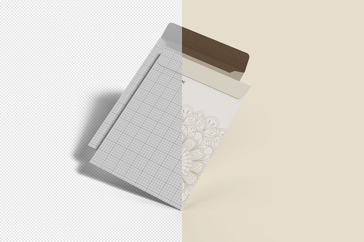 Envelope C4 Mockup - 12 Views, a Packaging Mockup by Illusiongraphic (Photo 18 of 24)