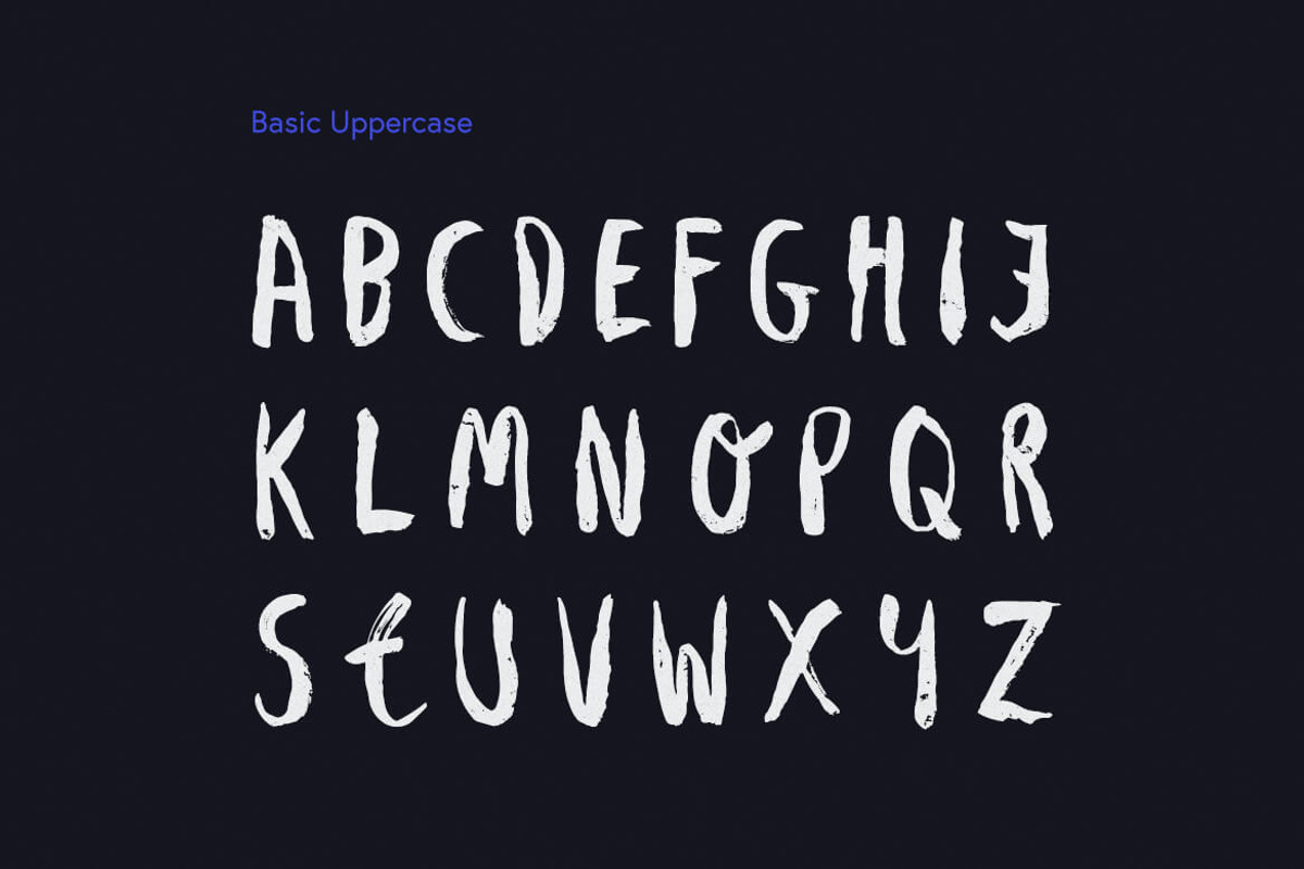 Avene PRO Brush Font preview 7