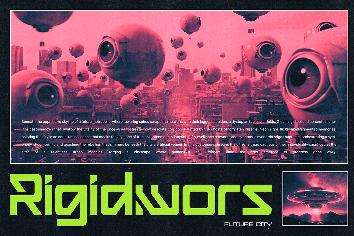 Gigasper - Futuristic Techno Fonts, a Sans Serif Font by Konstantine Studio (Photo 2 of 8)