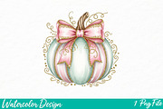 Brushstroke Pumpkin png, Fall Vibes, an Illustration by Watercolor design (Thumbnail 1 of 3)