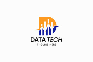 Letter D Logo Data Tech Finance, a Branding & Logo Template by Signatoro