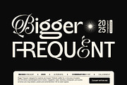 Bigger Frequent, a Sans Serif Font by INKSUN™ (Thumbnail 1 of 9)