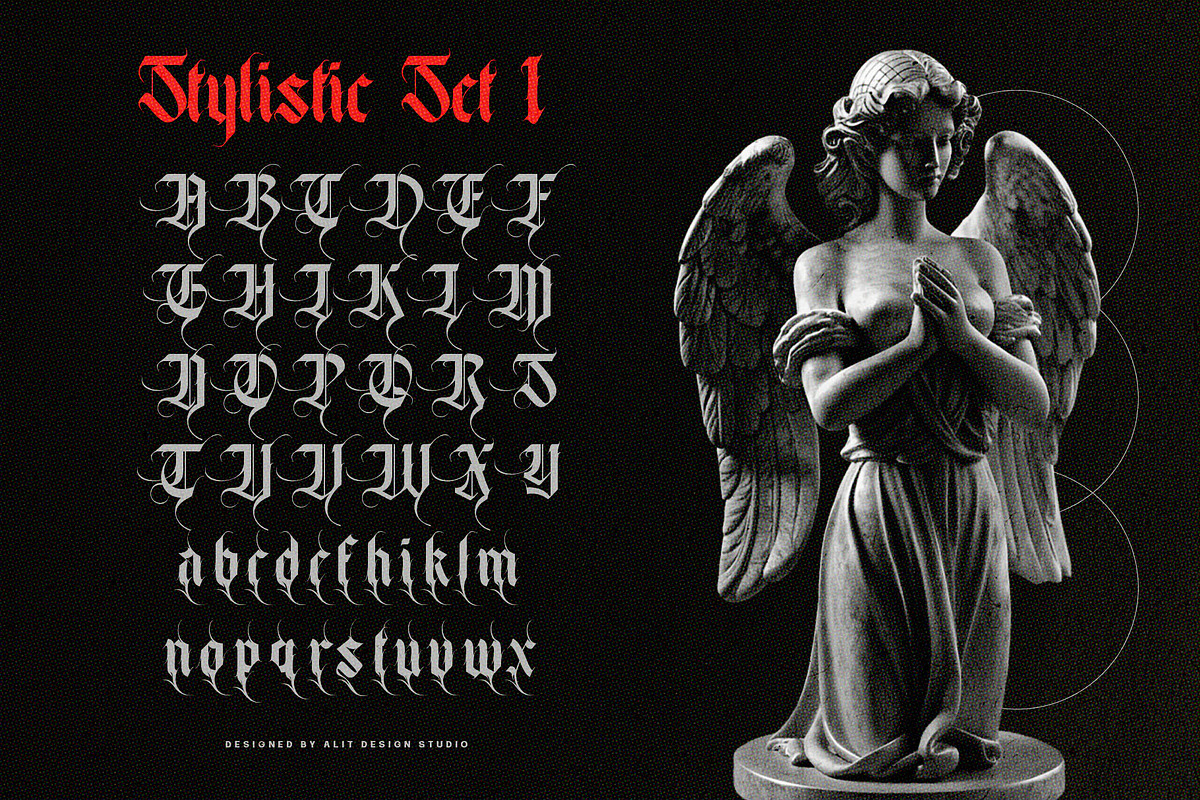 Makhor Metal Blackletter Font, a Blackletter Font by alit design (Photo 6 of 20)