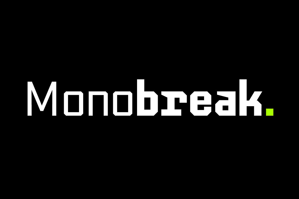 Monobreak Family!, a Sans Serif Font by TeenageFoundry (Photo 1 of 10)