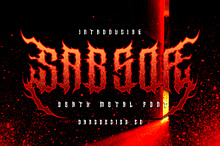 SabsoR Metal Horror Font