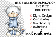 Cute Polar Bear Clipart Bundle, an Illustration by Daily.Designs (Thumbnail 2 of 5)