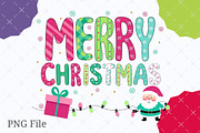 Retro Merry Christmas Doodles Png, an Illustration by designcity5 (Thumbnail 7 of 8)