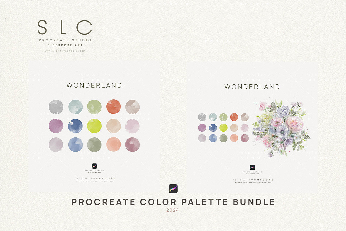17 Procreate Color Palette - BUNDLE, a Palette Add-On by slowlivecreate (Photo 3 of 7)