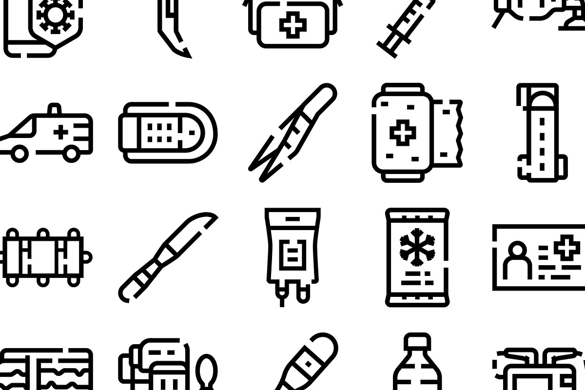 Medical emergency and first aid line, an Object Graphic by pikepicture (Photo 3 of 3)