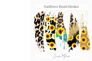 Sunflower Brush Strokes Clipart, an Object Graphic by Creative Matrix82 (Thumbnail 2 of 5)