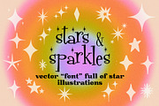 Stars and Sparkles Illustration Font, a Symbol Font by Dear Darling Design (Thumbnail 1 of 6)