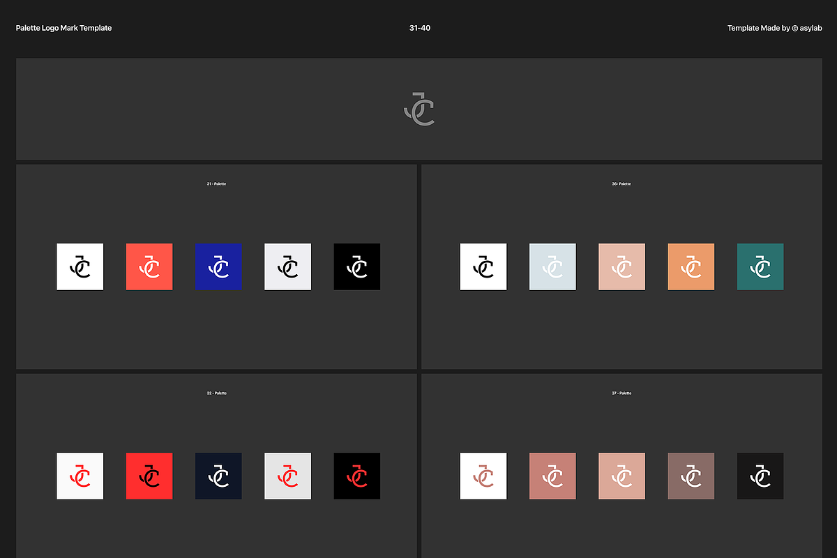 50 Palette Color Logo Mockup - PSD, a Product Mockup by Asylab (Photo 41 of 47)
