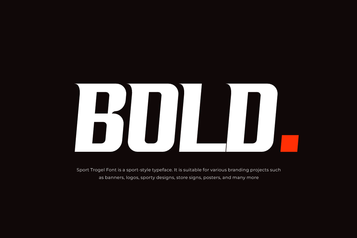 Sport Trogel - Racing Car Font, a Sans Serif Font by QR Design Studio (Photo 3 of 7)