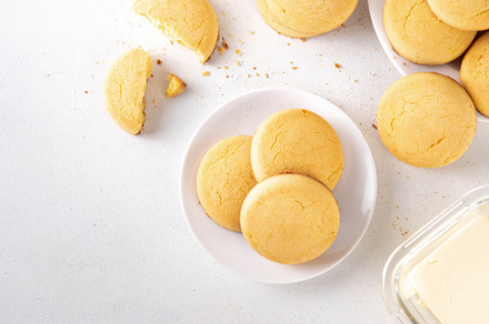 Homemade classic shortbread sugar cookies, a Food & Drink Photo by Rimma