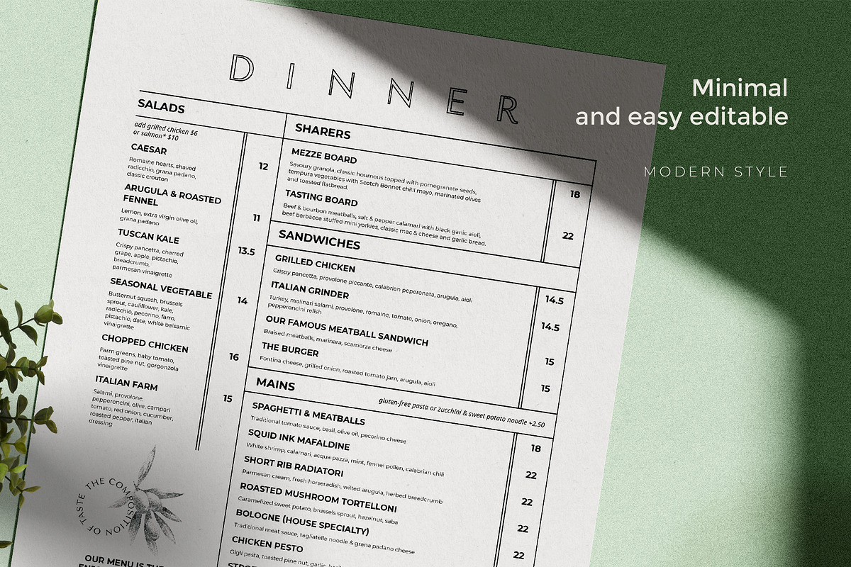 Restaurant Menu, a Brochure Template by BigWeek (Photo 3 of 4)