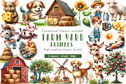 Farm Yard Animals, Clipart, an Illustration by CreationArt (Thumbnail 1 of 6)