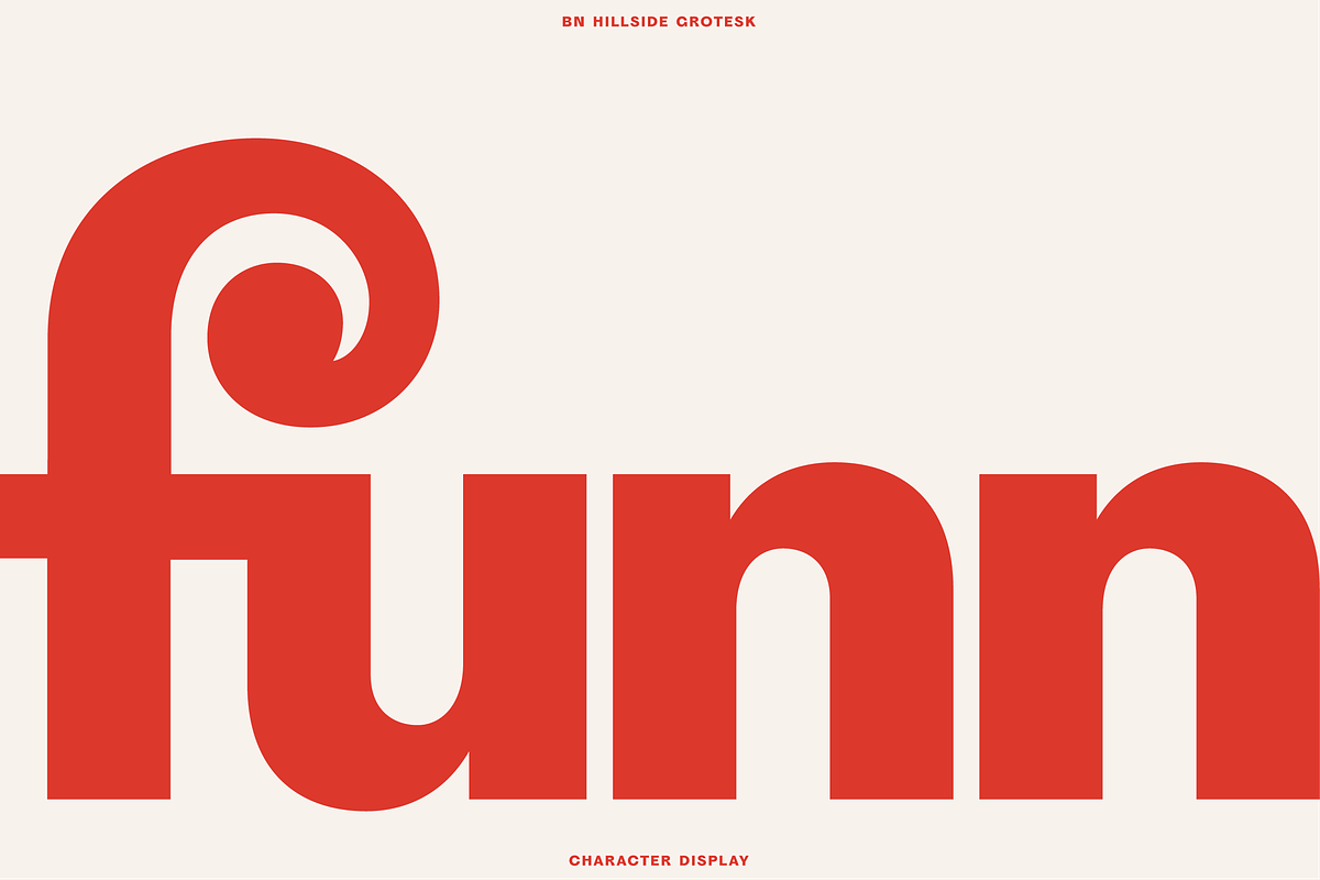 BN Hillside Grotesk, a Sans Serif Font by Bnick (Photo 2 of 14)