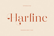 Harfine Modern Serif Font, a Serif Font by Letterena Studios (Thumbnail 1 of 15)