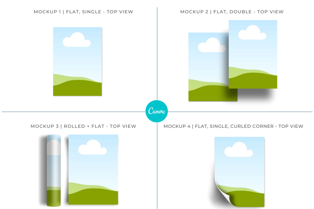 A5 Flyer Mockup for Canva, an Advertising Mockup by Mockup Scene (Photo 4 of 25)