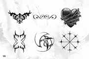 Dark Gothic Ornament, an Object Graphic by PopotLane (Thumbnail 2 of 7)