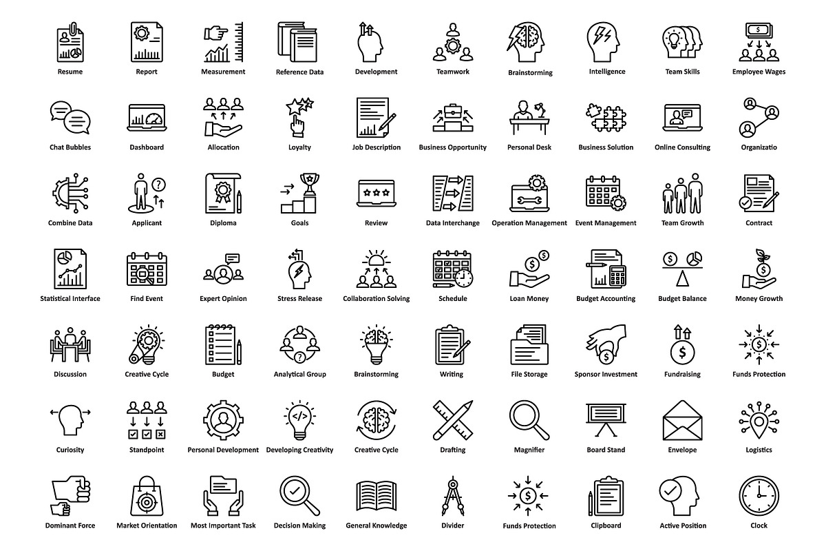 1275 Business Startup Line Icons, an Outline Icon by Vector Portal (Photo 8 of 20)