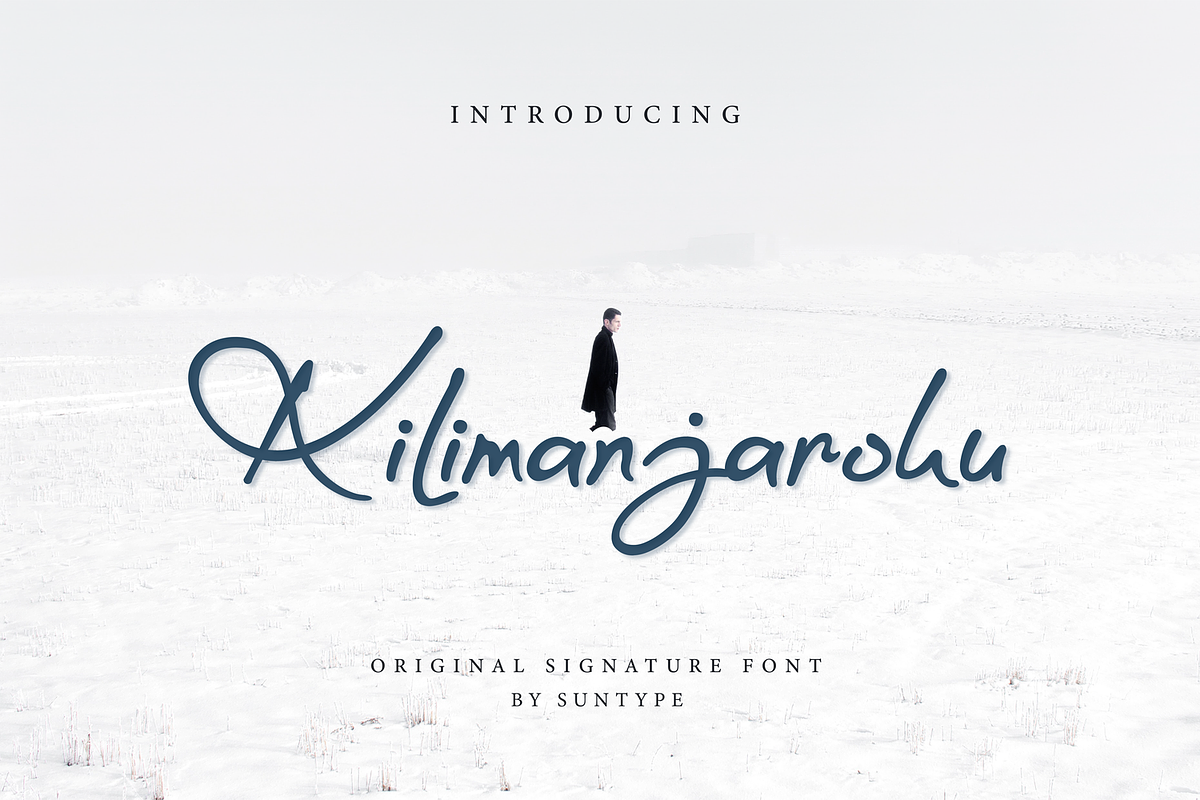 Kilimanjaroku | Handwritten Font, a Script Font by Suntype | Sunshine Std (Photo 1 of 8)