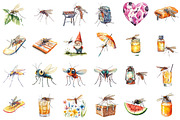 Summer Mosquitoes Clipart, an Illustration by Sublimation Artist (Thumbnail 2 of 6)
