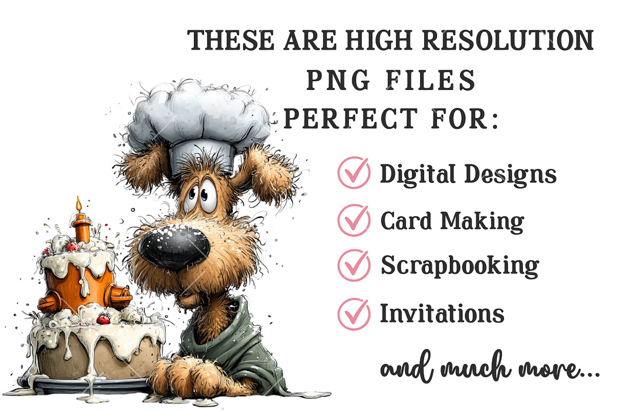 Quirky Funny Dog Clipart, an Illustration by OK Design (Photo 5 of 6)