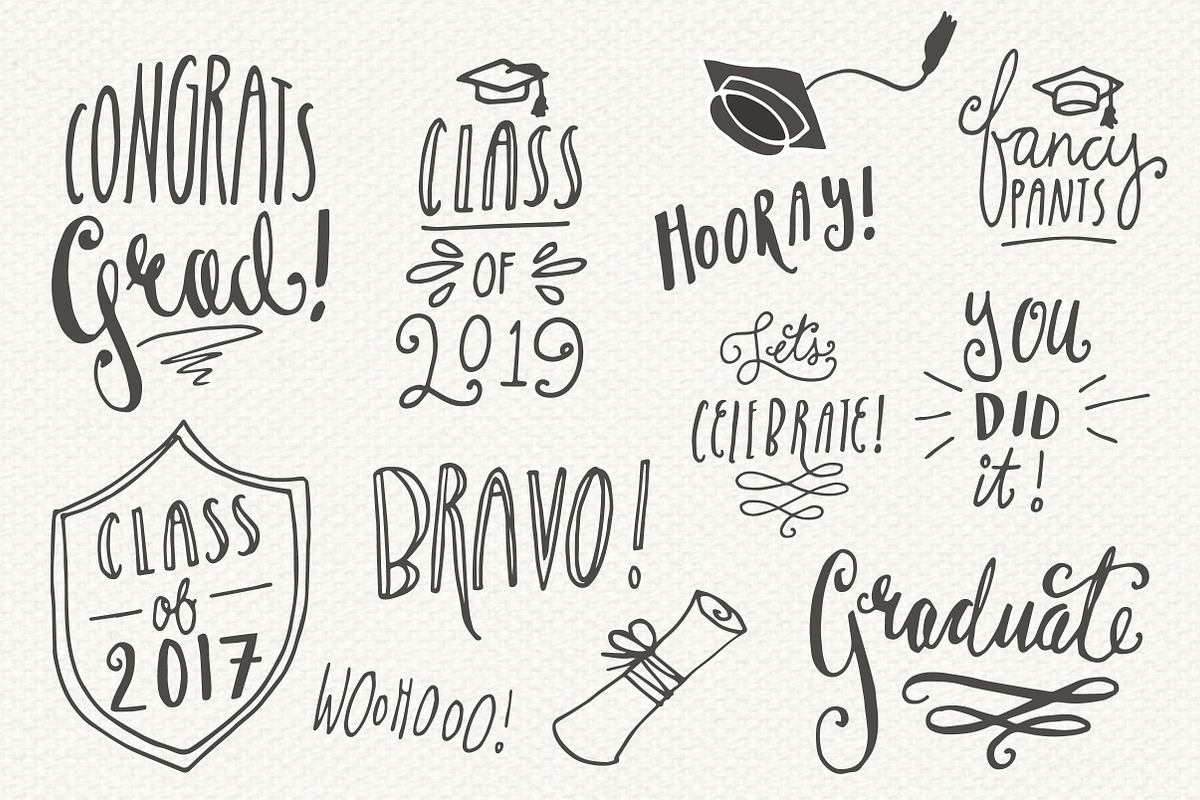 Graduation Overlays - Vector, a Graphic by The Pen and Brush (Photo 1 of 4)