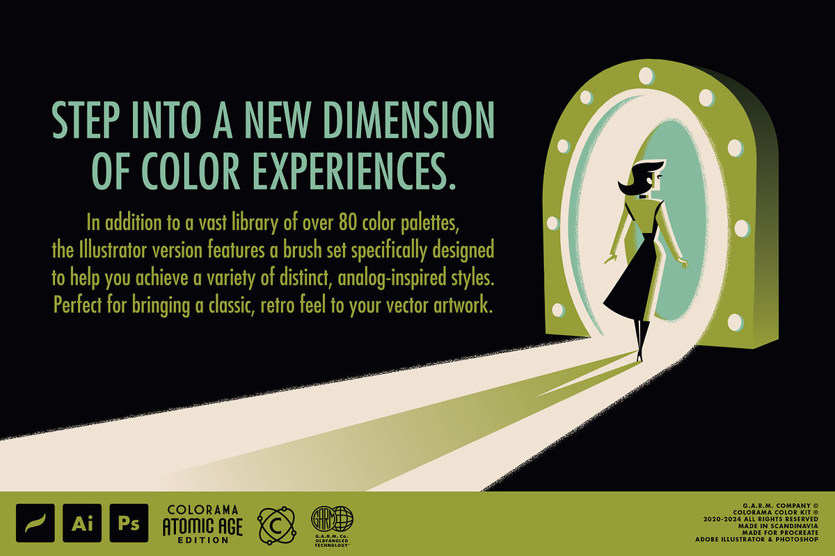 Colorama: Atomic Age (Illustrator), a Brushes & More by G.A.R.M. Company (Photo 5 of 9)
