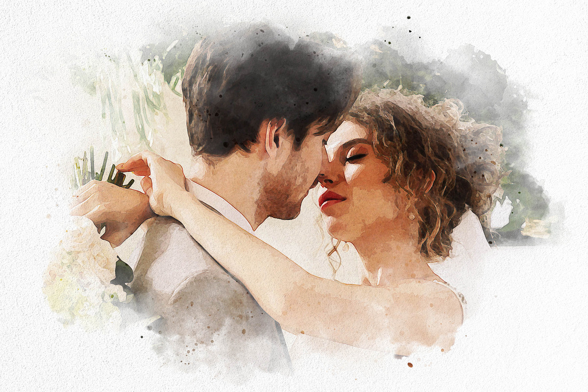 Realistic Watercolor Effect, an Action Add-On by liptouse (Photo 6 of 9)