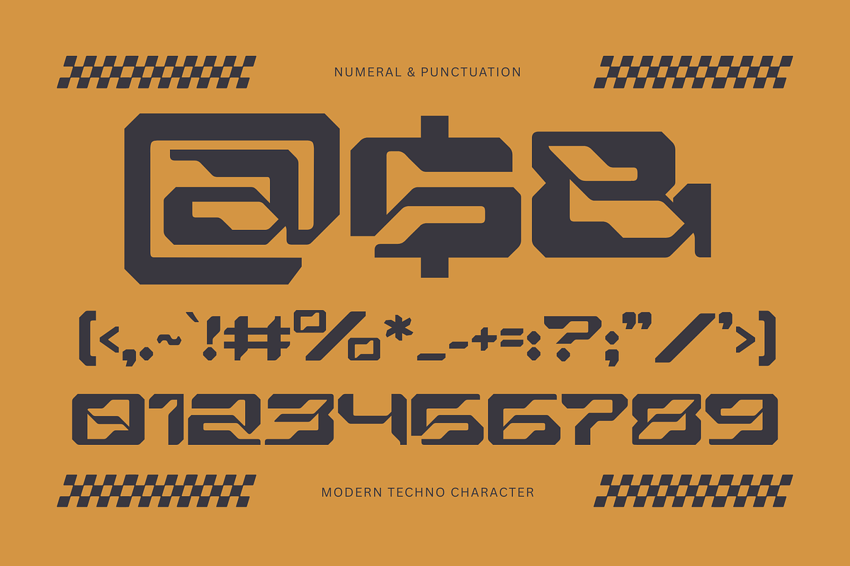 Modern Logo Font - Echocore Techno, a Sans Serif Font by Nirmana Visual (Photo 8 of 9)