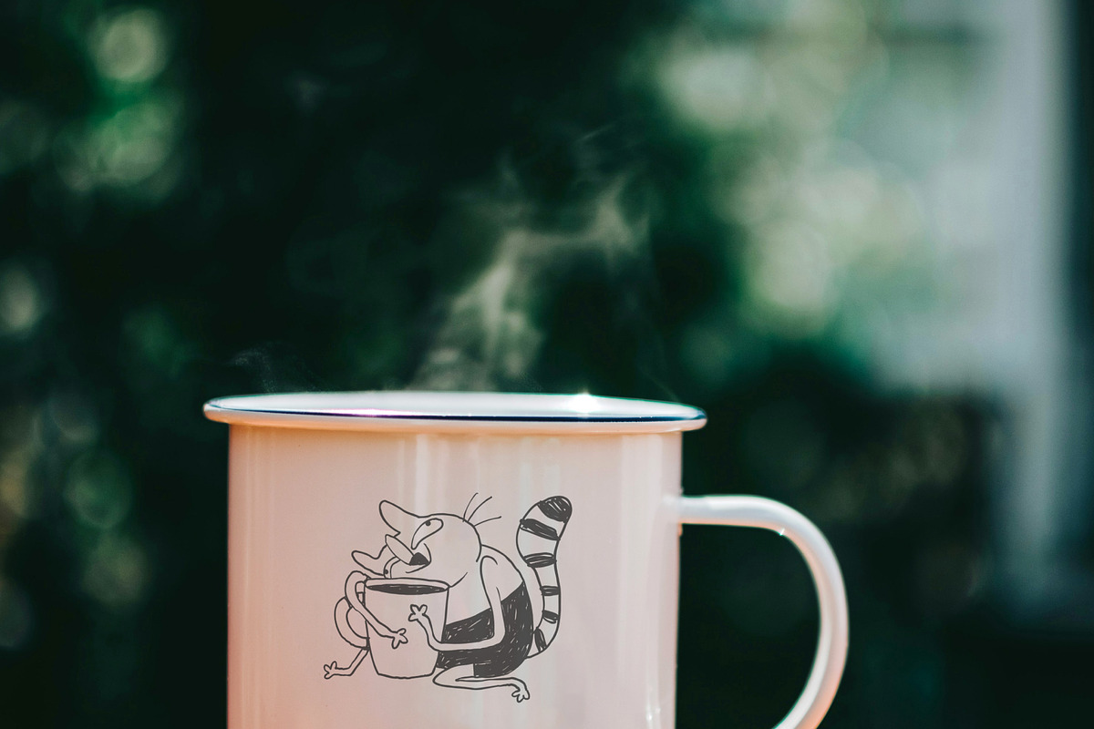 Funny Coffee Cat Doodles, an Illustration by Anastasiya Klempach (Photo 3 of 11)